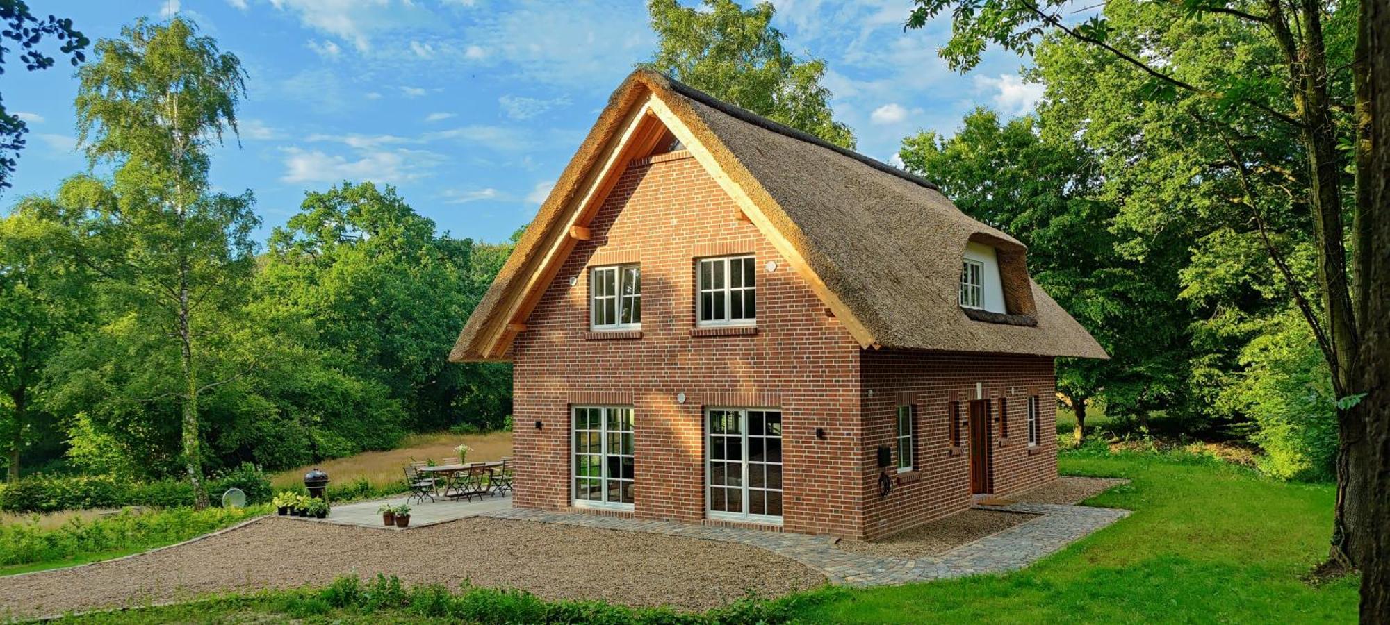 Reetdachhaus In Der Bremer Schweiz Экстерьер фото