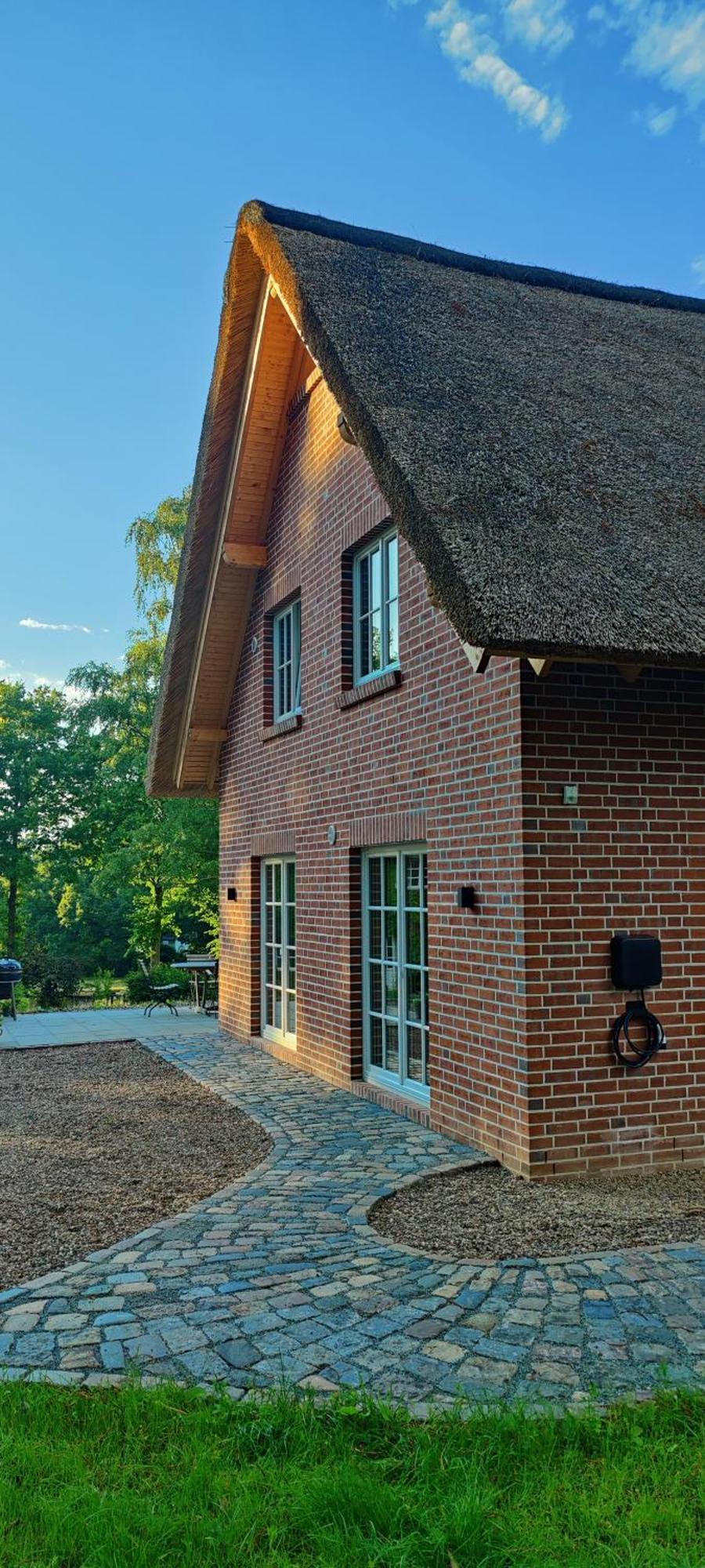 Reetdachhaus In Der Bremer Schweiz Экстерьер фото
